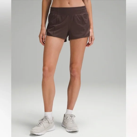 lululemon Hotty Hot High-Rise Lined Short 2.5" in Espresso Brown Size 4 New NWT - Picture 7 of 16